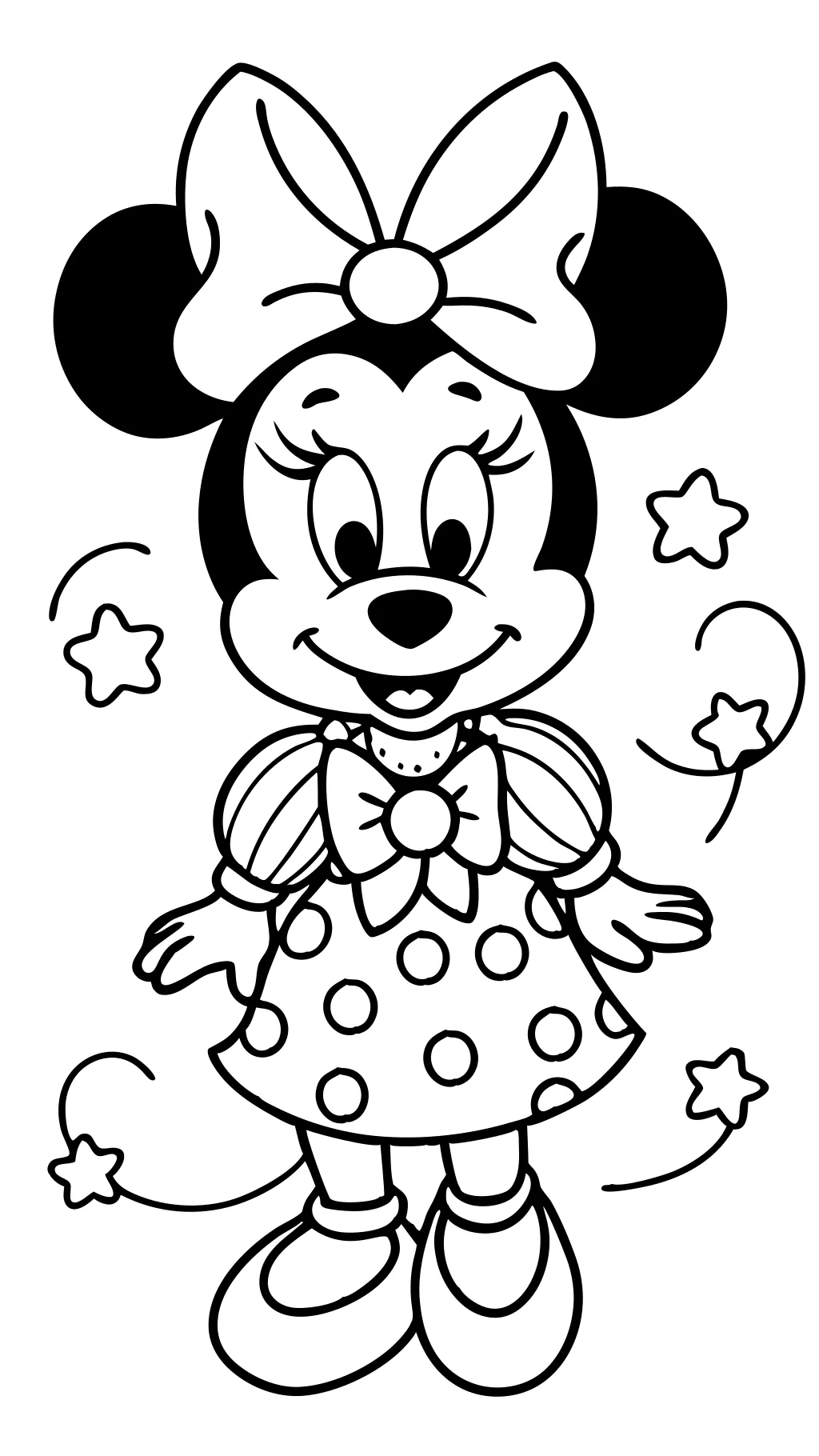 Lindas páginas para colorear de Minnie Mouse